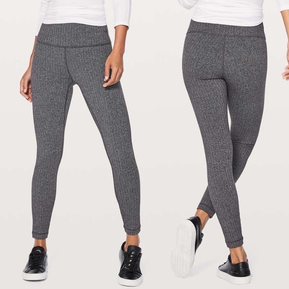 lululemon athletica Pants - Lululemon Wunder Under Hi-Rise 7/8 Tight 25" Leggings in Herringbone - Size 8